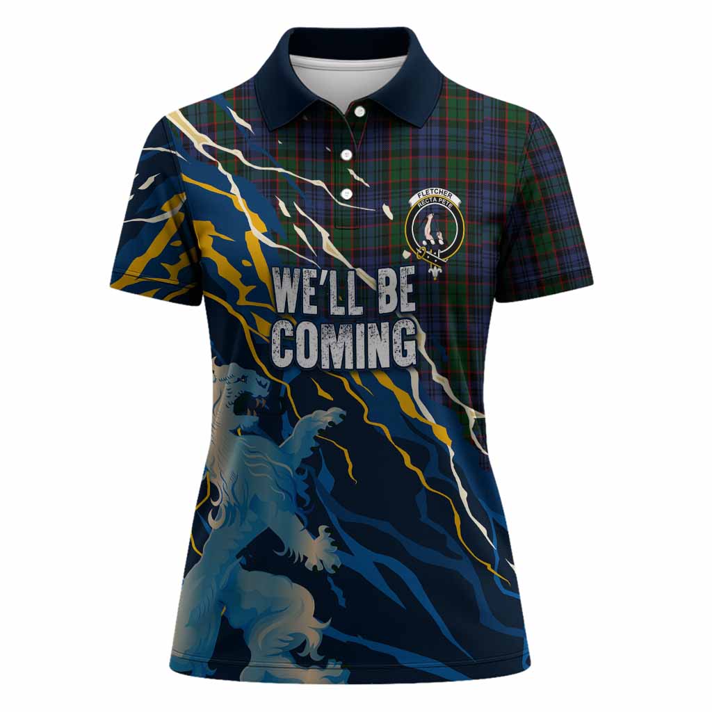 Fletcher Scotland Tartan Women Polo Shirt WC2026 Football - We'll Be Coming