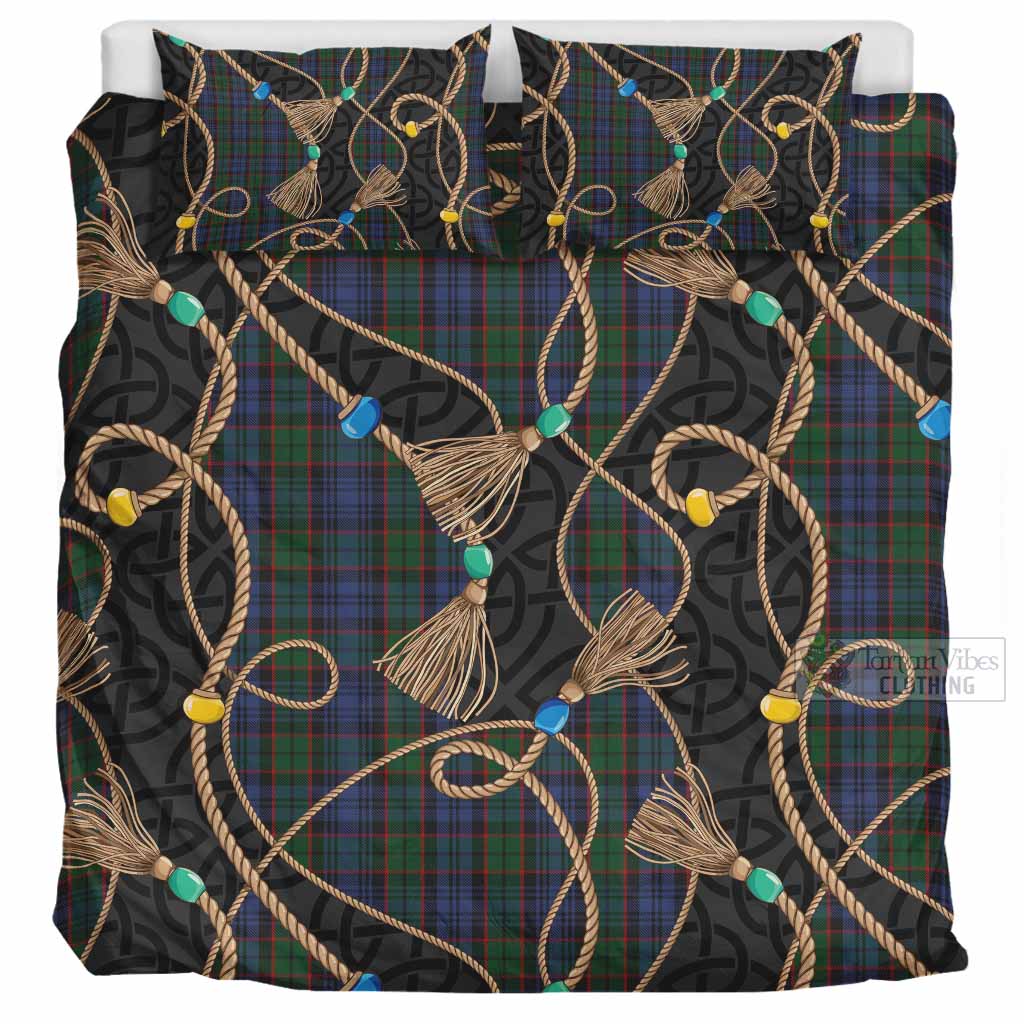 Fletcher Scottish Tartan Twisted Ropes Stylized Bedding Set UK Bedding Set UK Super King 104*94 inch - Tartan Vibes Clothing