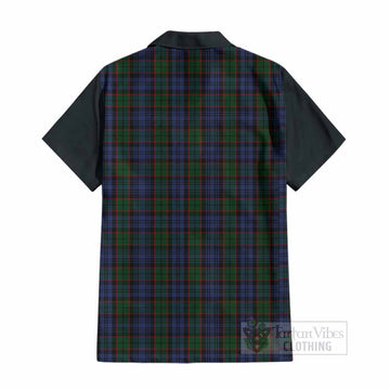 Fletcher Tartan Accent Cotton Hawaiian Shirt with Family Crest