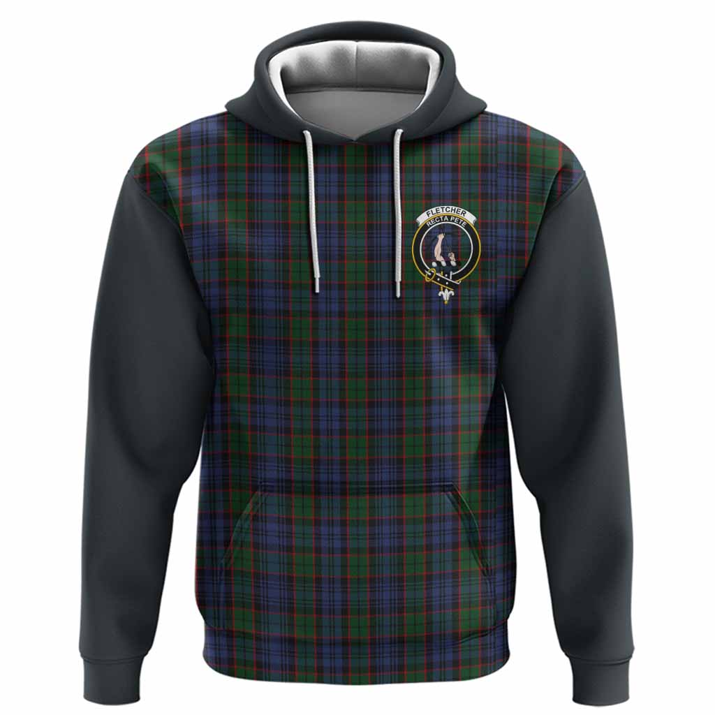 Fletcher Tartan Accent Hoodie with Family Crest
