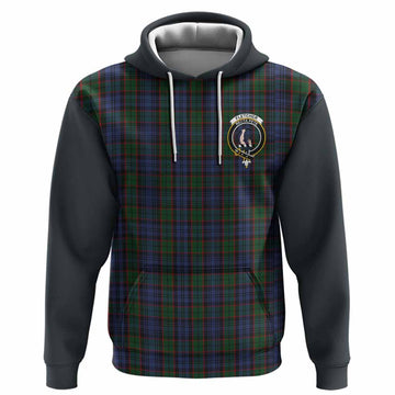Fletcher Tartan Accent Hoodie with Family Crest