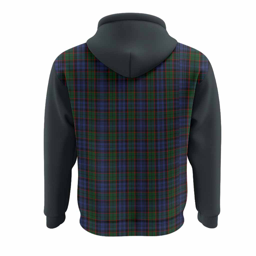 Fletcher Tartan Accent Hoodie with Family Crest