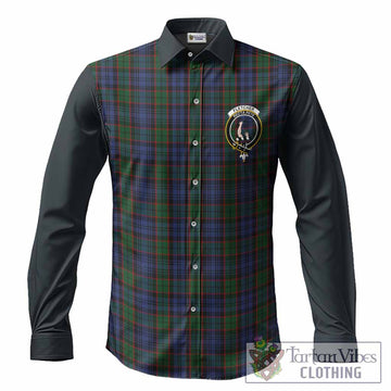 Fletcher Tartan Accent Long Sleeve Button Shirts with Family Crest