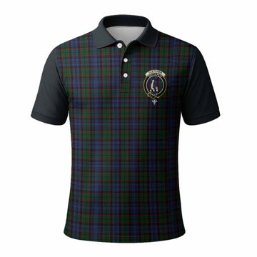 Fletcher Tartan Accent Polo Shirt with Family Crest