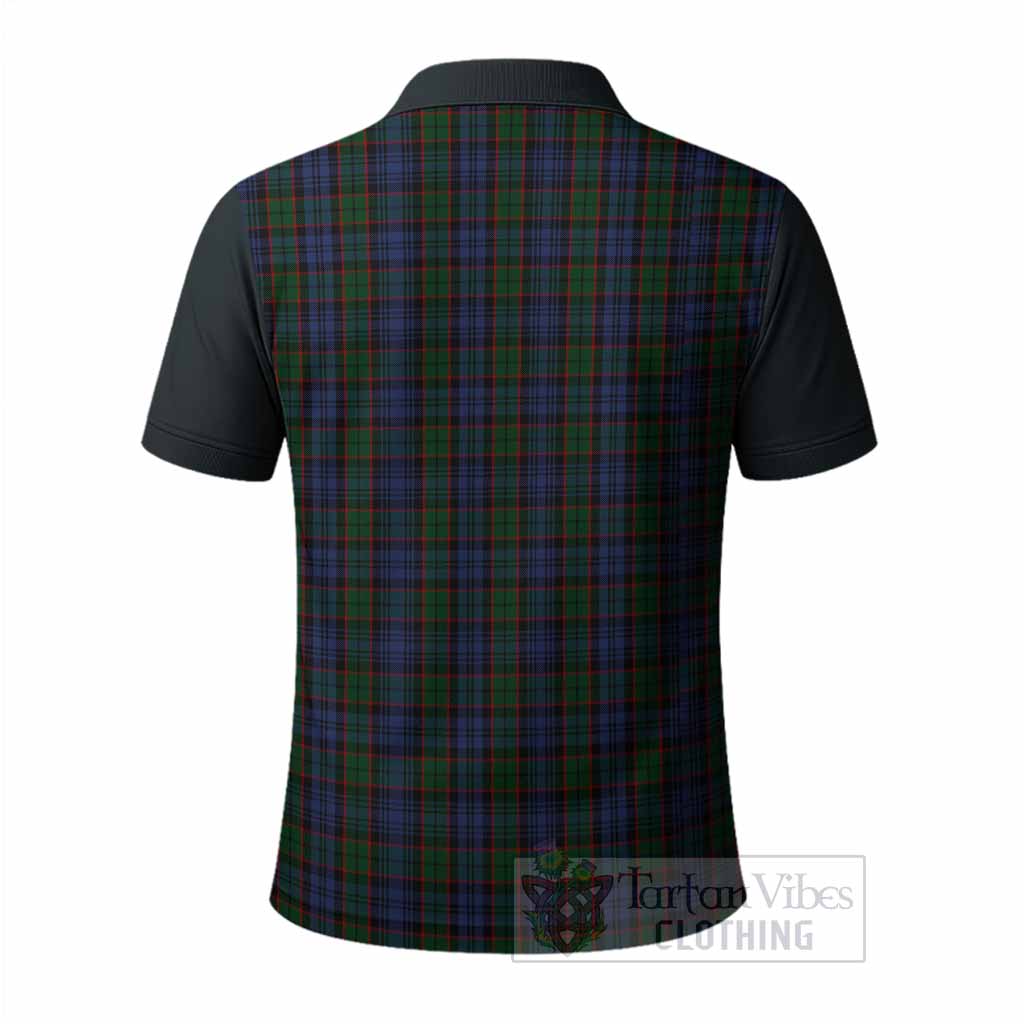 Fletcher Tartan Accent Polo Shirt with Family Crest