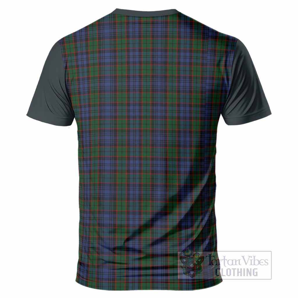 Fletcher Tartan Accent T-Shirt with Family Crest