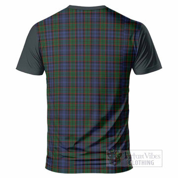 Fletcher Tartan Accent T-Shirt with Family Crest