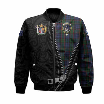 Fletcher Tartan Bomber Jacket New Zealand Pattern Unique Zipper Stylized