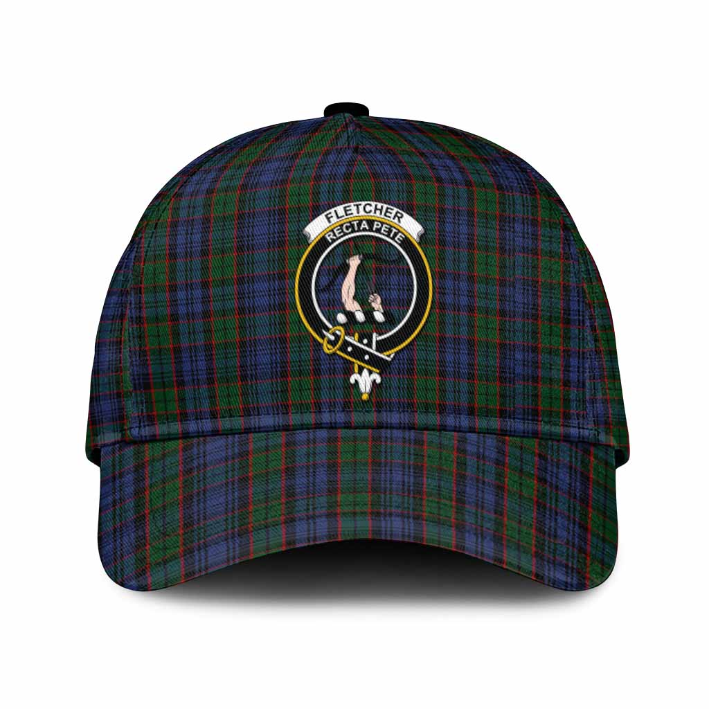 Fletcher Tartan Classic Cap with Family Crest