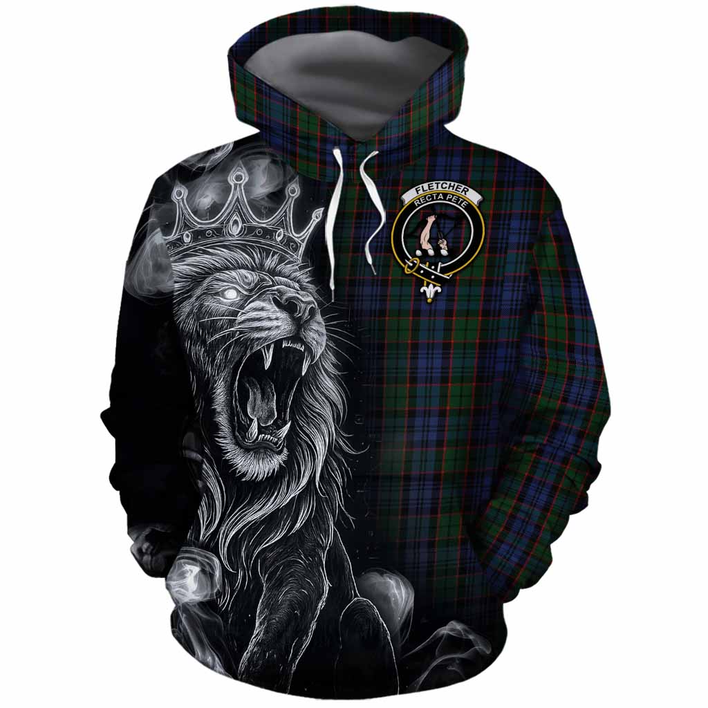 Fletcher Tartan Cotton Hoodie Roaring Lion Heritage