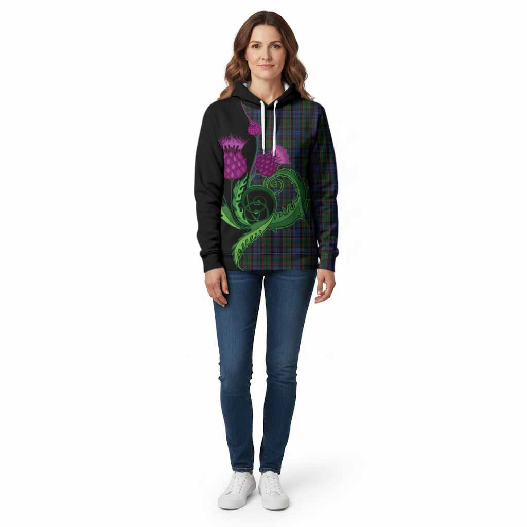 Fletcher Tartan Cotton Hoodie Traditional Scottish Thistle