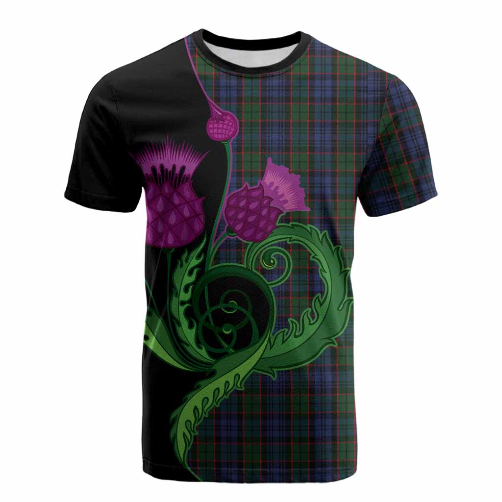 Fletcher Tartan Cotton T-shirt Traditional Scottish Thistle