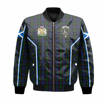 Fletcher Tartan Crest Bomber Jacket Scotland Coat of Arm Flag Style