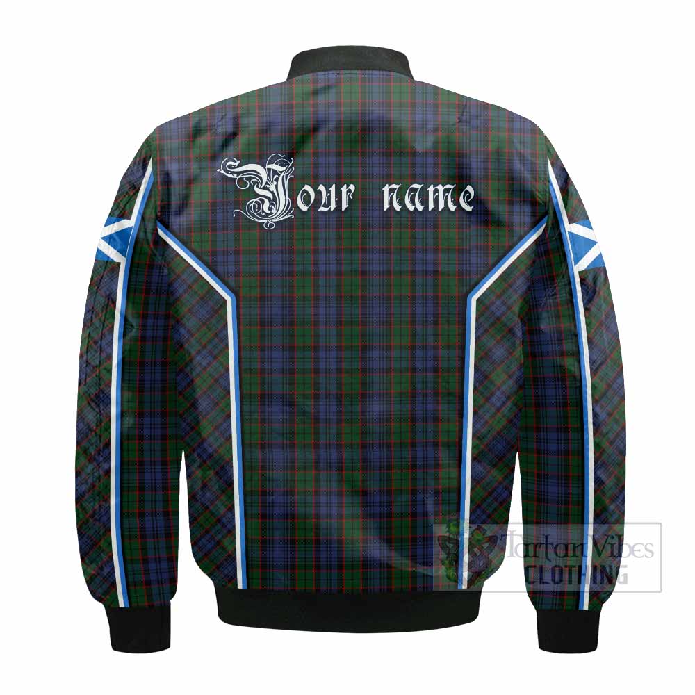 Fletcher Tartan Crest Bomber Jacket Scotland Coat of Arm Flag Style - Tartan Vibes Clothing