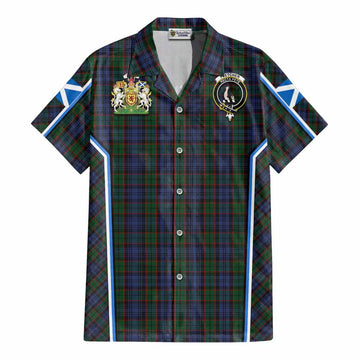 Fletcher Tartan Crest Cotton Hawaiian Shirt Scotland Coat of Arm Flag Style - Tartan Vibes Clothing