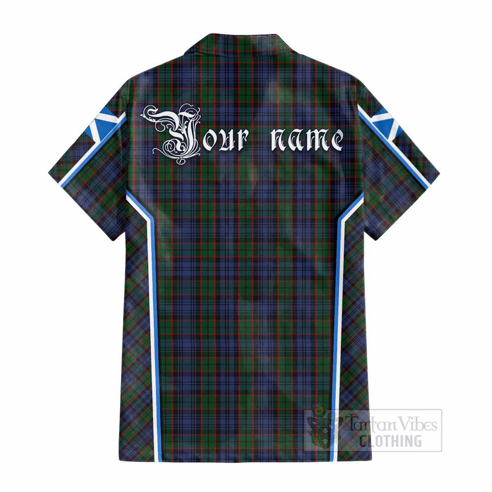 Fletcher Tartan Crest Cotton Hawaiian Shirt Scotland Coat of Arm Flag Style - Tartan Vibes Clothing