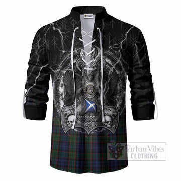 Fletcher Tartan Crest Ghillie Shirt Celtic Odin's Raven Legacy