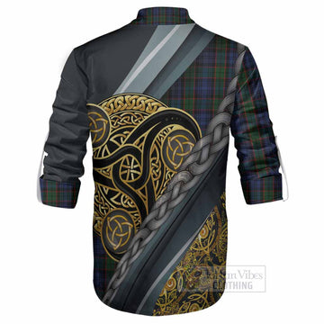 Fletcher Tartan Crest Ghillie Shirt Scottish Triskele Celtic
