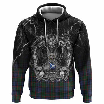 Fletcher Tartan Crest Hoodie Celtic Odin's Raven Legacy