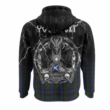 Fletcher Tartan Crest Hoodie Celtic Odin's Raven Legacy