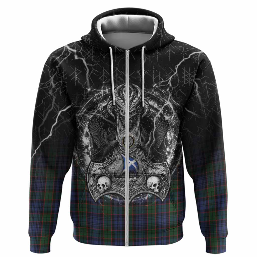 Fletcher Tartan Crest Hoodie Celtic Odin's Raven Legacy