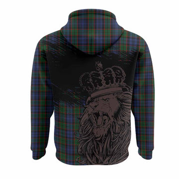 Fletcher Tartan Crest Hoodie Crowned Lion Heritage Style