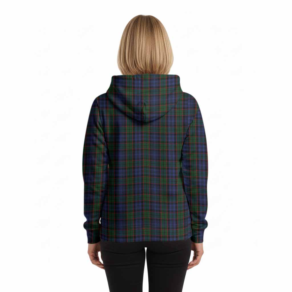 Fletcher Tartan Crest Hoodie Ferocious Lion Style