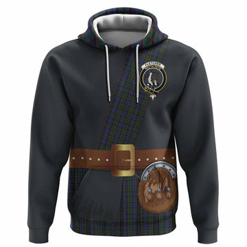 Fletcher Tartan Crest Hoodie Kilt Costume Style