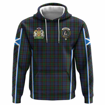 Fletcher Tartan Crest Hoodie Scotland Coat of Arm Flag Style - Tartan Vibes Clothing