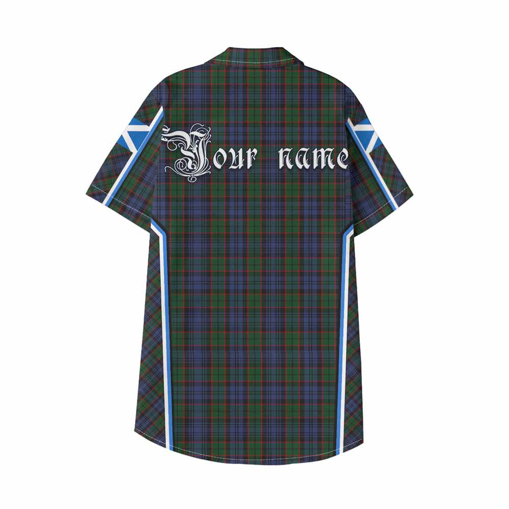 Fletcher Tartan Crest Kid Hawaiian Shirt Scotland Coat of Arm Flag Style - Tartan Vibes Clothing