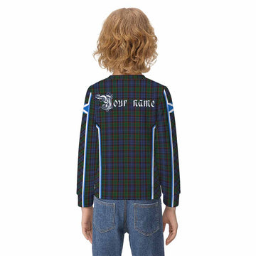 Fletcher Tartan Crest Kid Knitted Sweatshirt Scotland Coat of Arm Flag Style - Tartan Vibes Clothing