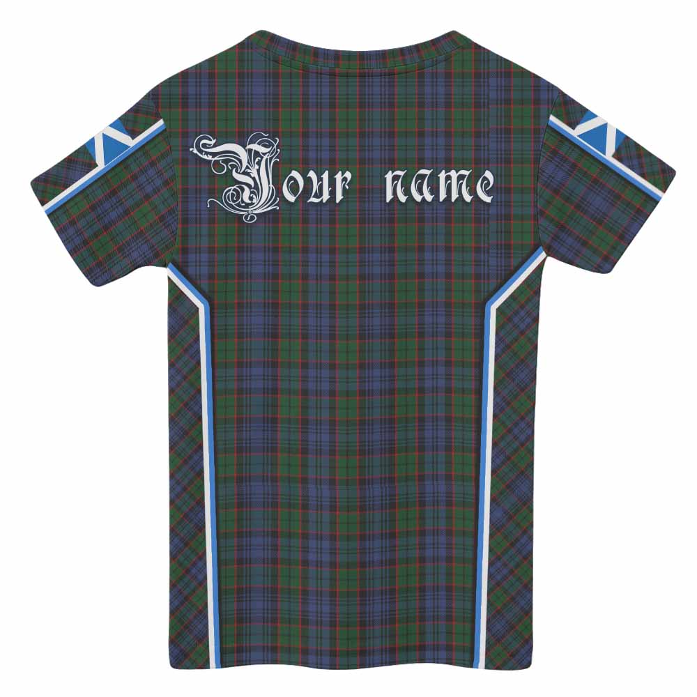Fletcher Tartan Crest Kid T-shirt Scotland Coat of Arm Flag Style - Tartan Vibes Clothing