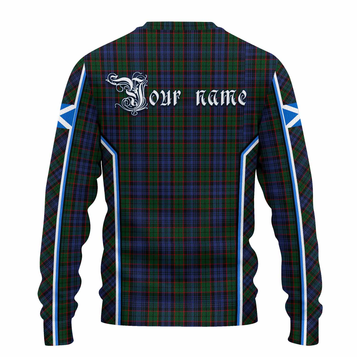 Fletcher Tartan Crest Knitted Sweater Scotland Coat of Arm Flag Style - Tartan Vibes Clothing