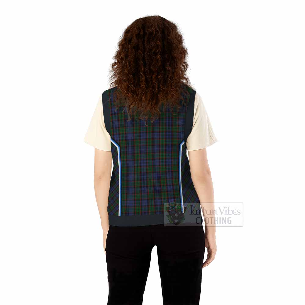 Fletcher Tartan Crest Knitted V-Neck Vest Scotland Coat of Arm Flag Style - Tartan Vibes Clothing
