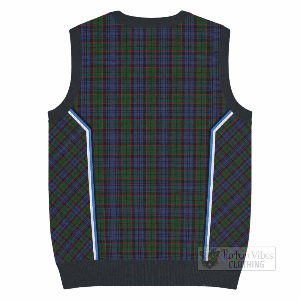 Fletcher Tartan Crest Knitted V-Neck Vest Scotland Coat of Arm Flag Style - Tartan Vibes Clothing