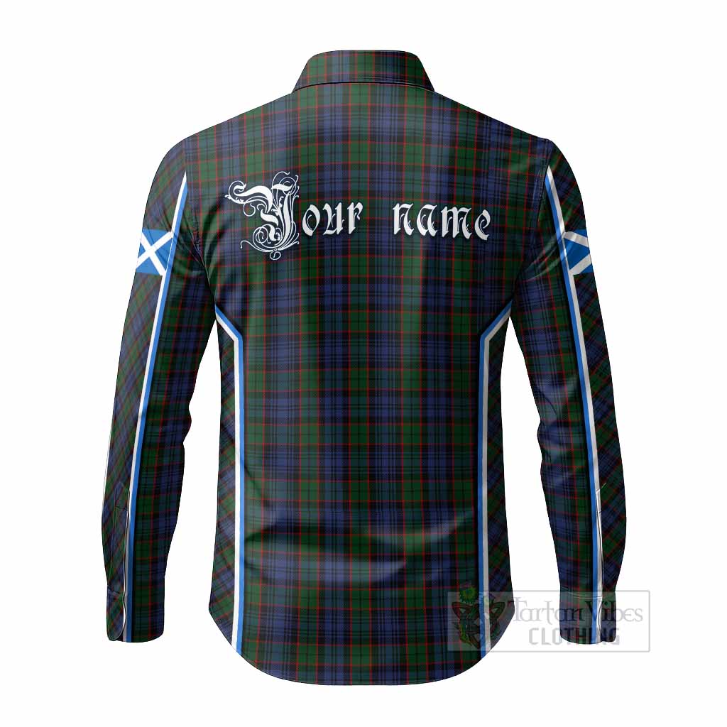 Fletcher Tartan Crest Long Sleeve Button Shirts Scotland Coat of Arm Flag Style - Tartan Vibes Clothing