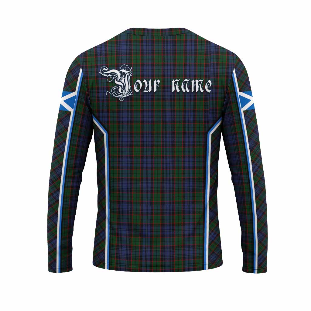 Fletcher Tartan Crest Long Sleeve T-Shirt Scotland Coat of Arm Flag Style - Tartan Vibes Clothing