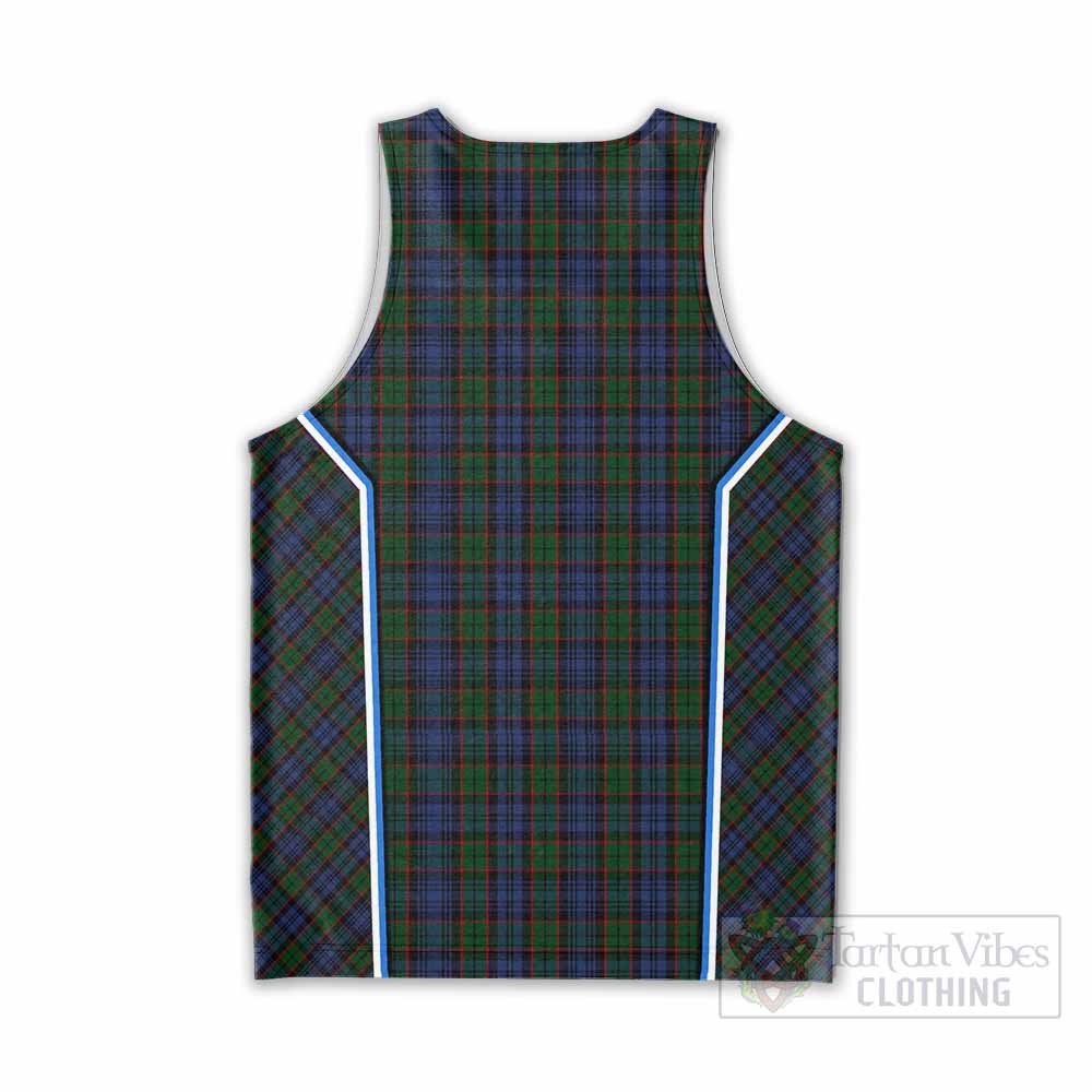 Fletcher Tartan Crest Men Tank Top Scotland Coat of Arm Flag Style - Tartan Vibes Clothing