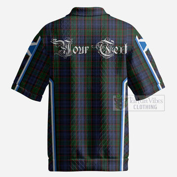 Fletcher Tartan Crest Men’s Polo Sweater Top Scotland Coat of Arm Flag Style