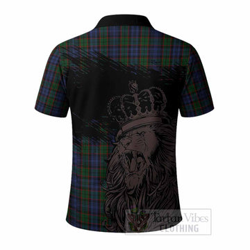 Fletcher Tartan Crest Polo Shirt Crowned Lion Heritage Style