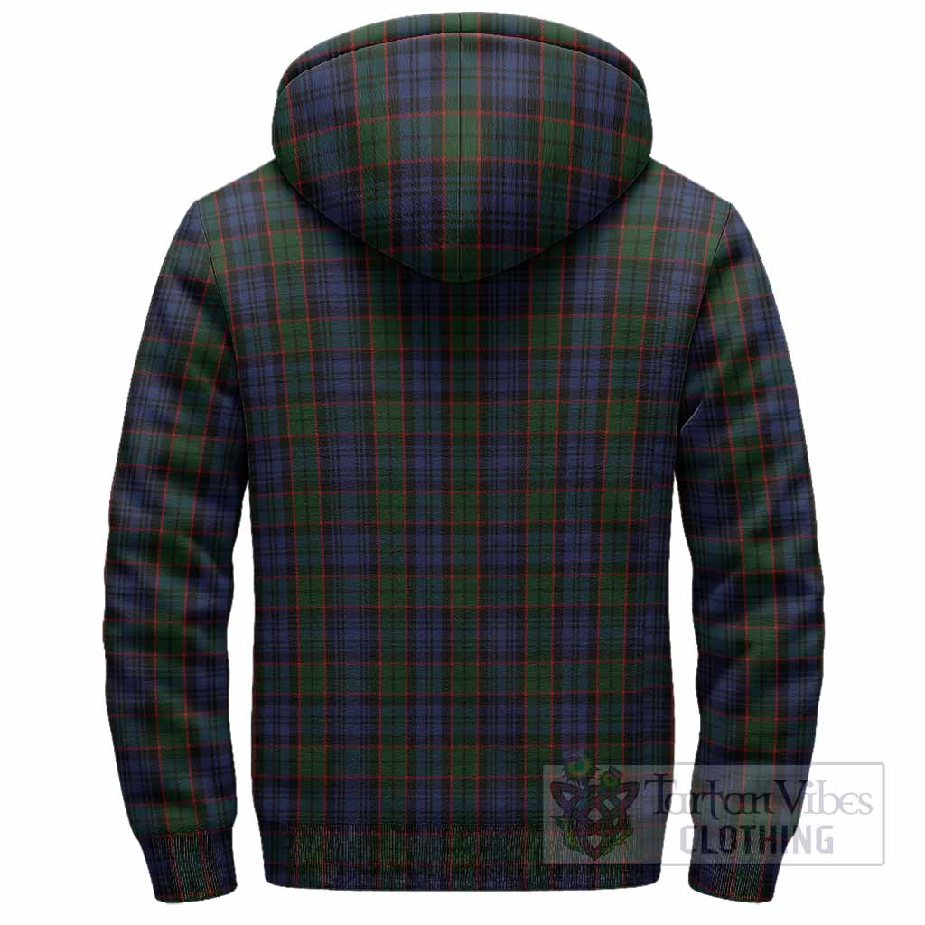 Fletcher Tartan Crest Sherpa Hoodie Ferocious Lion Style