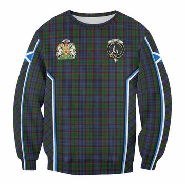 Fletcher Tartan Crest Sweatshirt Scotland Coat of Arm Flag Style