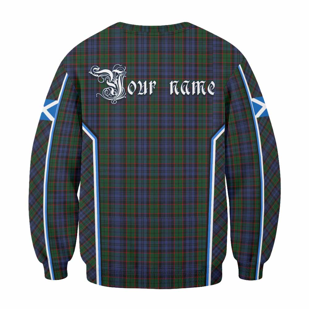 Fletcher Tartan Crest Sweatshirt Scotland Coat of Arm Flag Style - Tartan Vibes Clothing