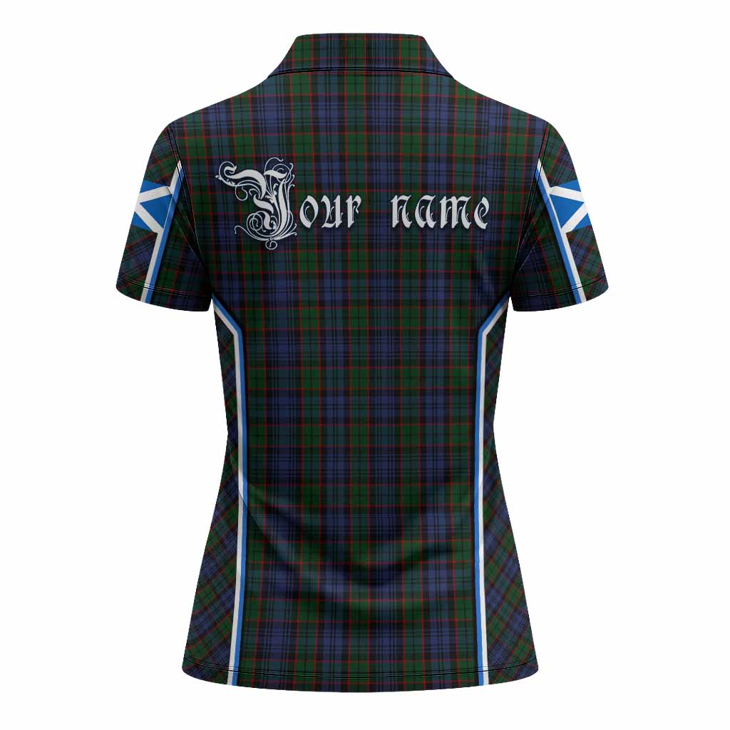 Fletcher Tartan Crest Women's Polo Shirt Scotland Coat of Arm Flag Style - Tartan Vibes Clothing