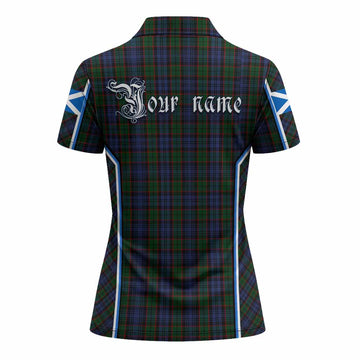 Fletcher Tartan Crest Women's Polo Shirt Scotland Coat of Arm Flag Style - Tartan Vibes Clothing