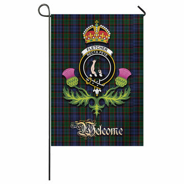 Fletcher Tartan Family Crest Garden Flag Royal Thistle Welcome Style