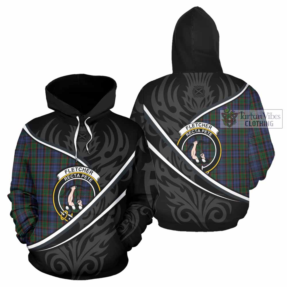 Fletcher Tartan Family Crest Hoodie Celtic Scottish Thistle Floral - Tartan Vibes Clothing