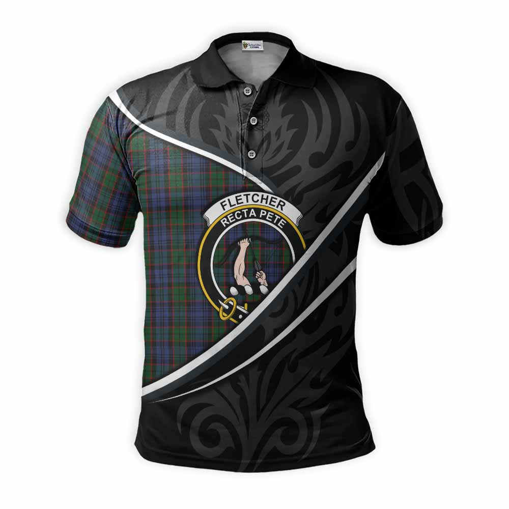 Fletcher Tartan Family Crest Polo Shirt Celtic Scottish Thistle Floral - Tartan Vibes Clothing
