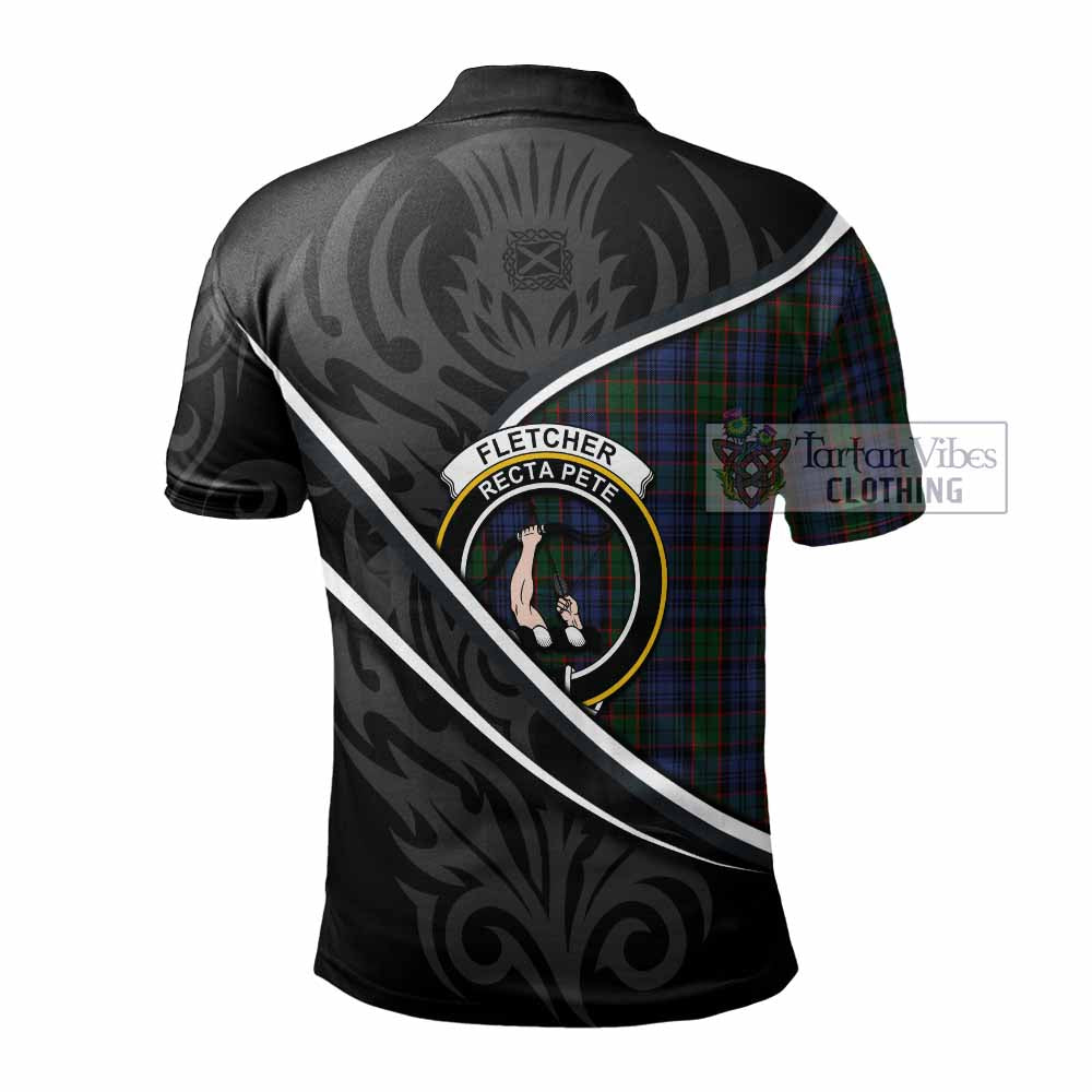 Fletcher Tartan Family Crest Polo Shirt Celtic Scottish Thistle Floral - Tartan Vibes Clothing