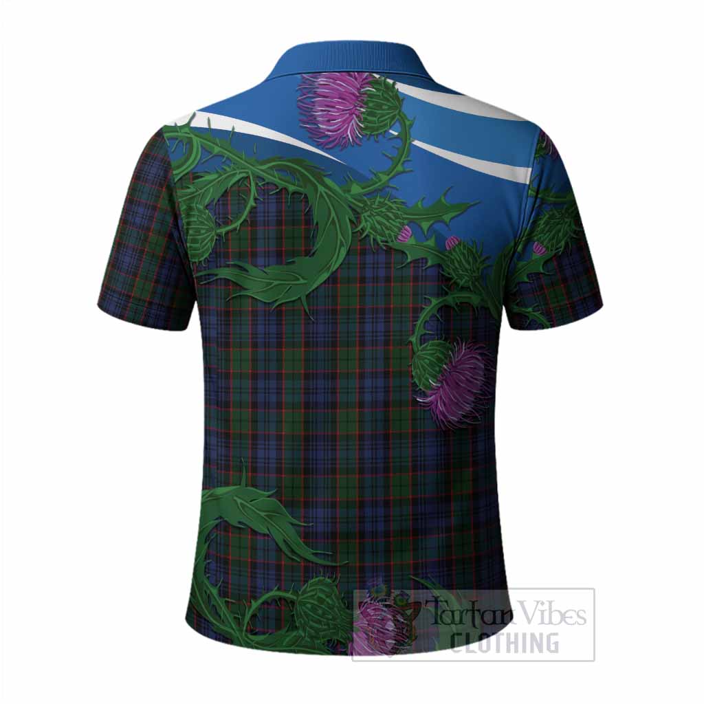 Fletcher Tartan Family Crest Polo Shirt Thistle in Minimalism